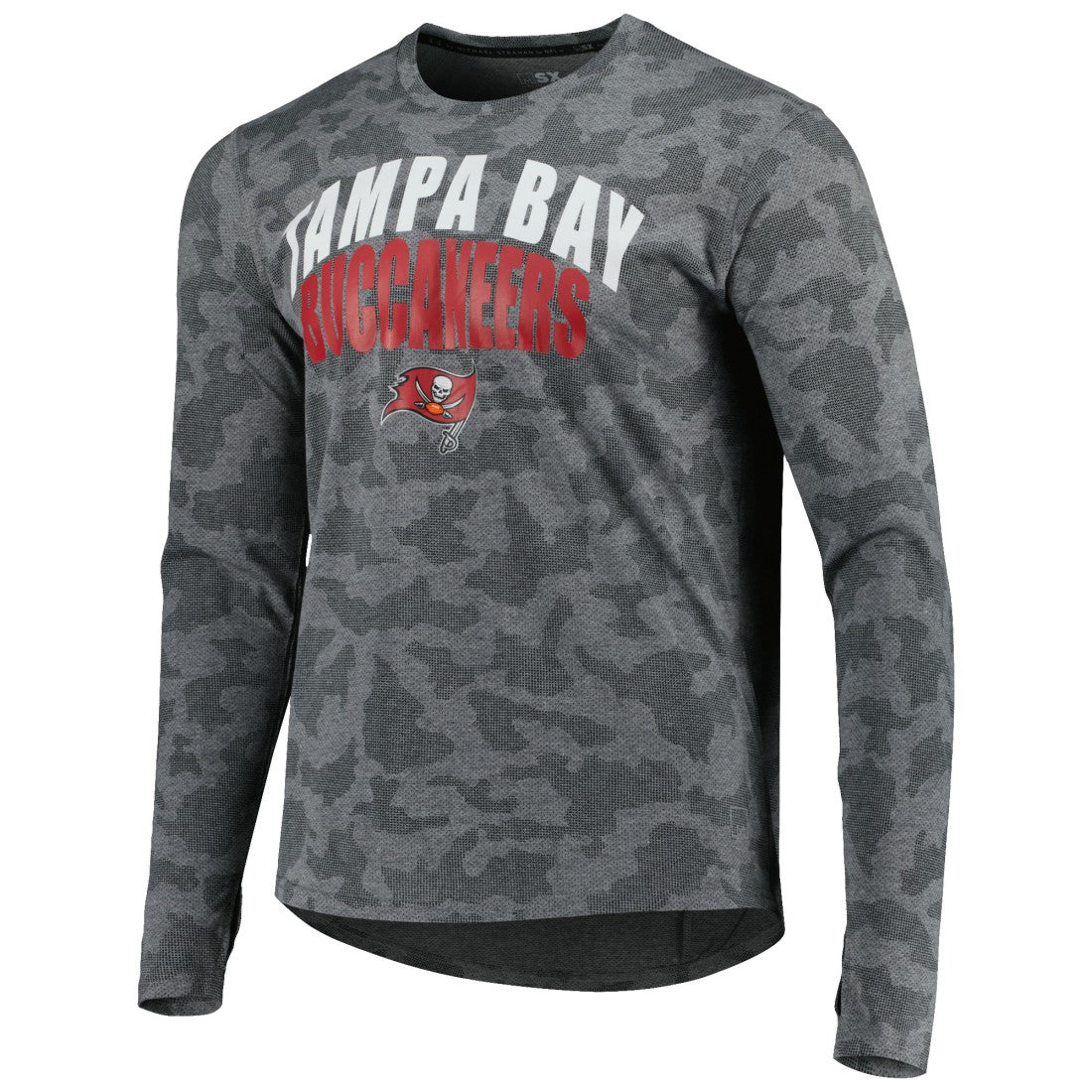 Tampa Bay Buccaneers MSX by Michael Strahan Performance Camo Long Sleeve T-Shirt Gray - NFL