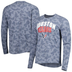 Houston Texans MSX by Michael Strahan Performance Camo Long Sleeve T-Shirt Navy - NFL