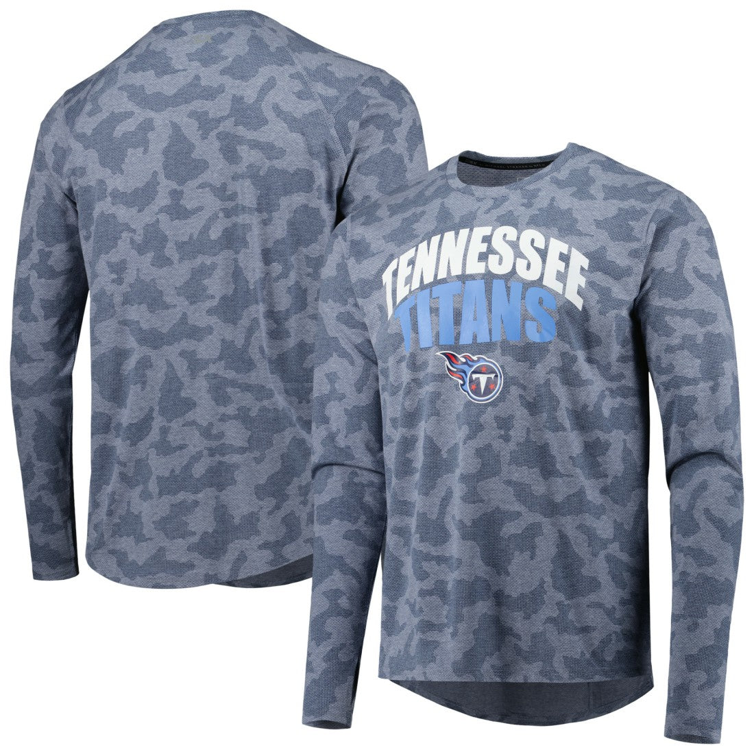 Tennessee Titans MSX by Michael Strahan Performance Camo Long Sleeve T-Shirt Navy - NFL