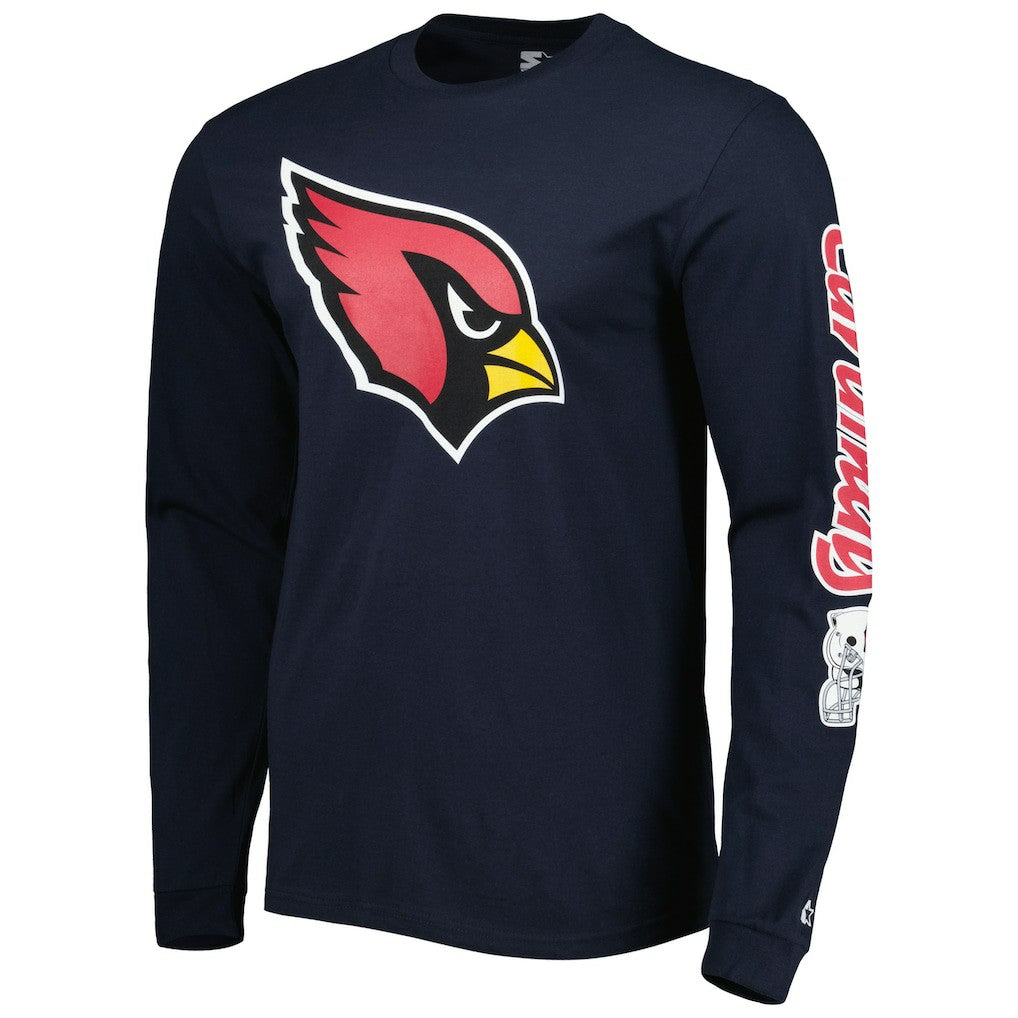 Arizona Cardinals Starter Halftime Long Sleeve T-Shirt Navy - NFL