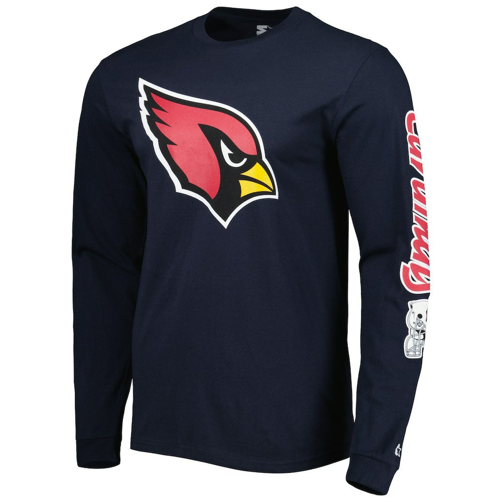 Arizona Cardinals Starter Halftime Long Sleeve T-Shirt Navy - NFL