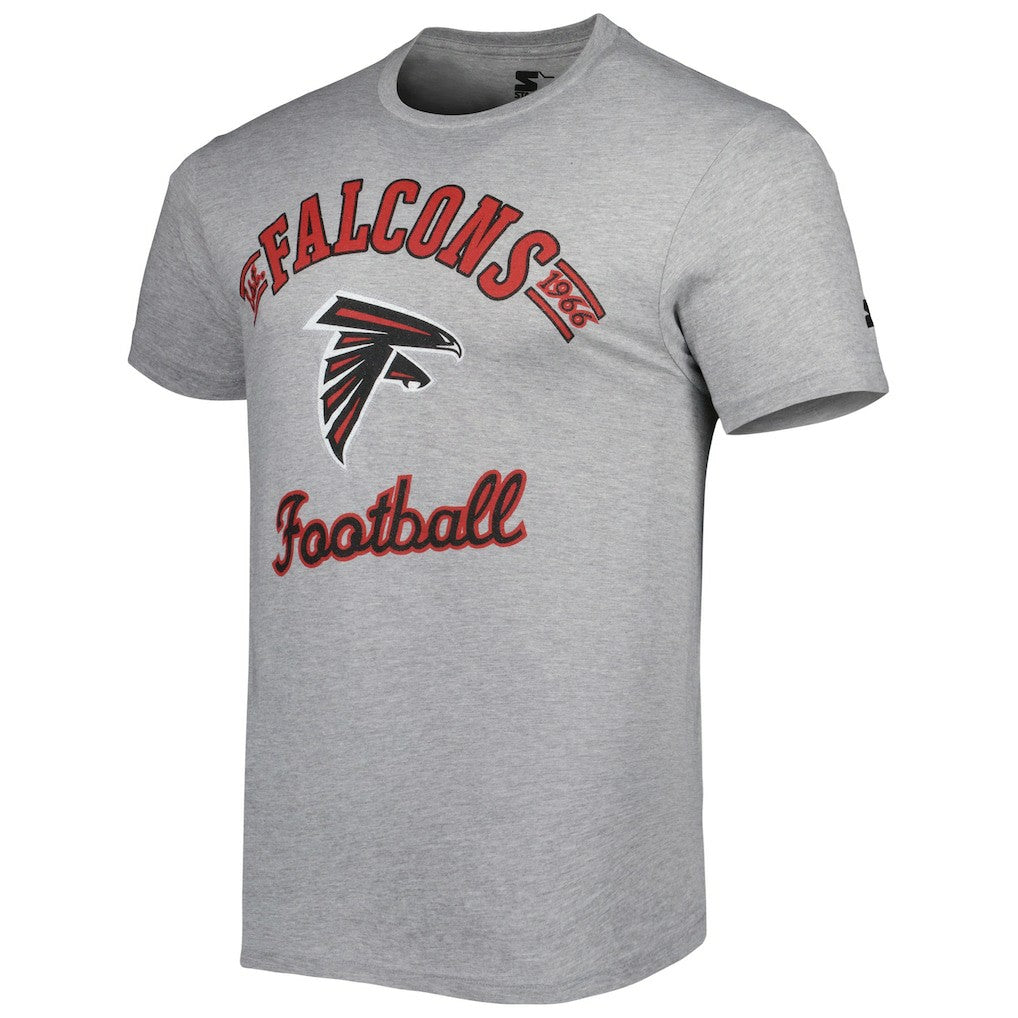 Atlanta Falcons Starter Prime Time T-Shirt Heathered Gray - NFL