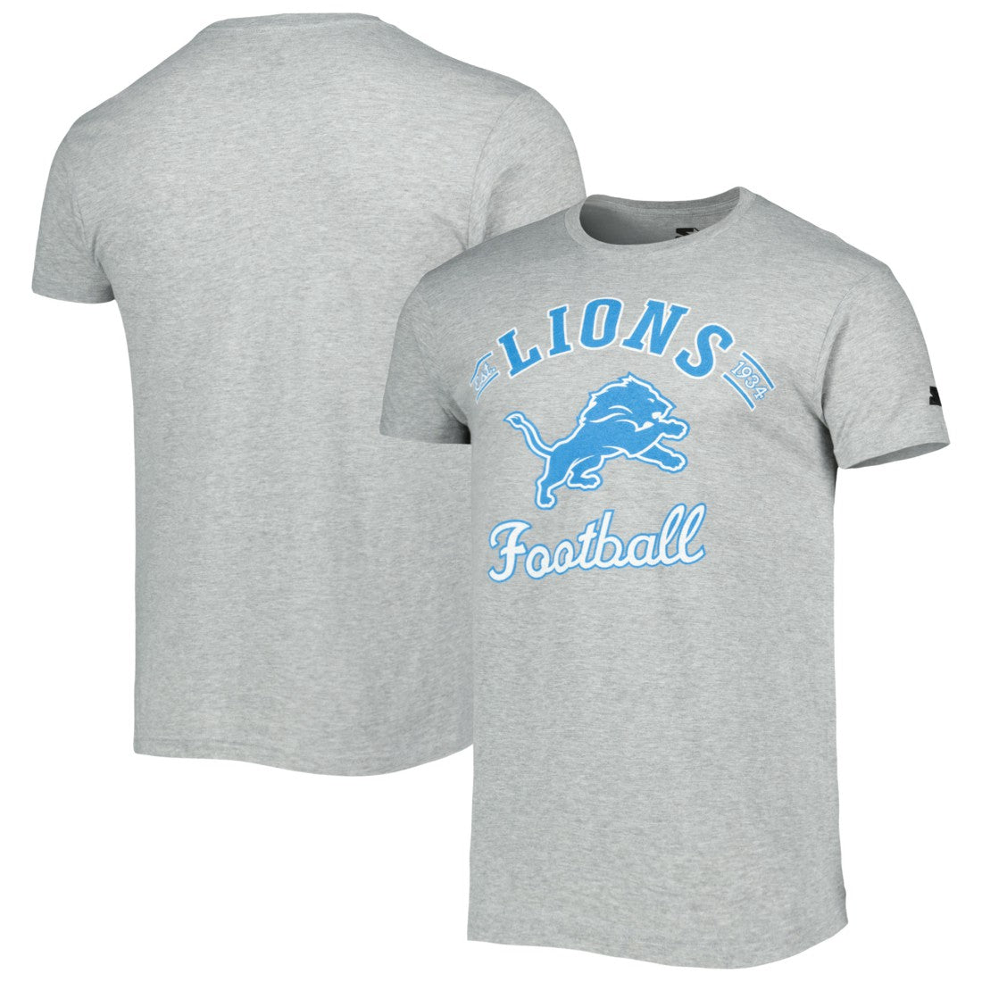 Detroit Lions Starter Prime Time T-Shirt Heathered Gray - NFL