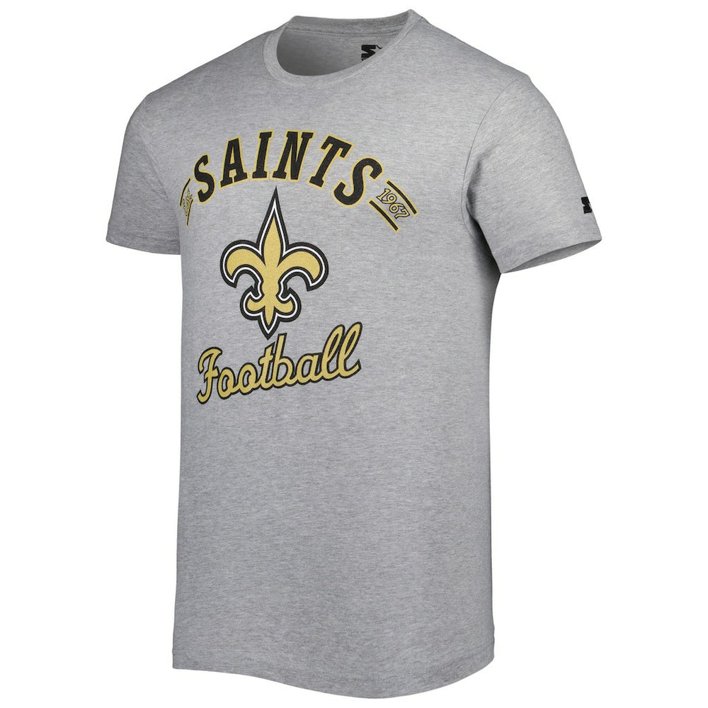 New Orleans Saints Starter Prime Time T-Shirt Heathered Gray - NFL
