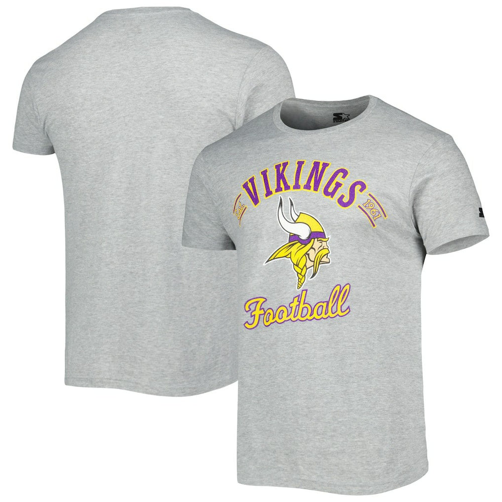 Minnesota Vikings Starter Prime Time T-Shirt Heathered Gray - NFL