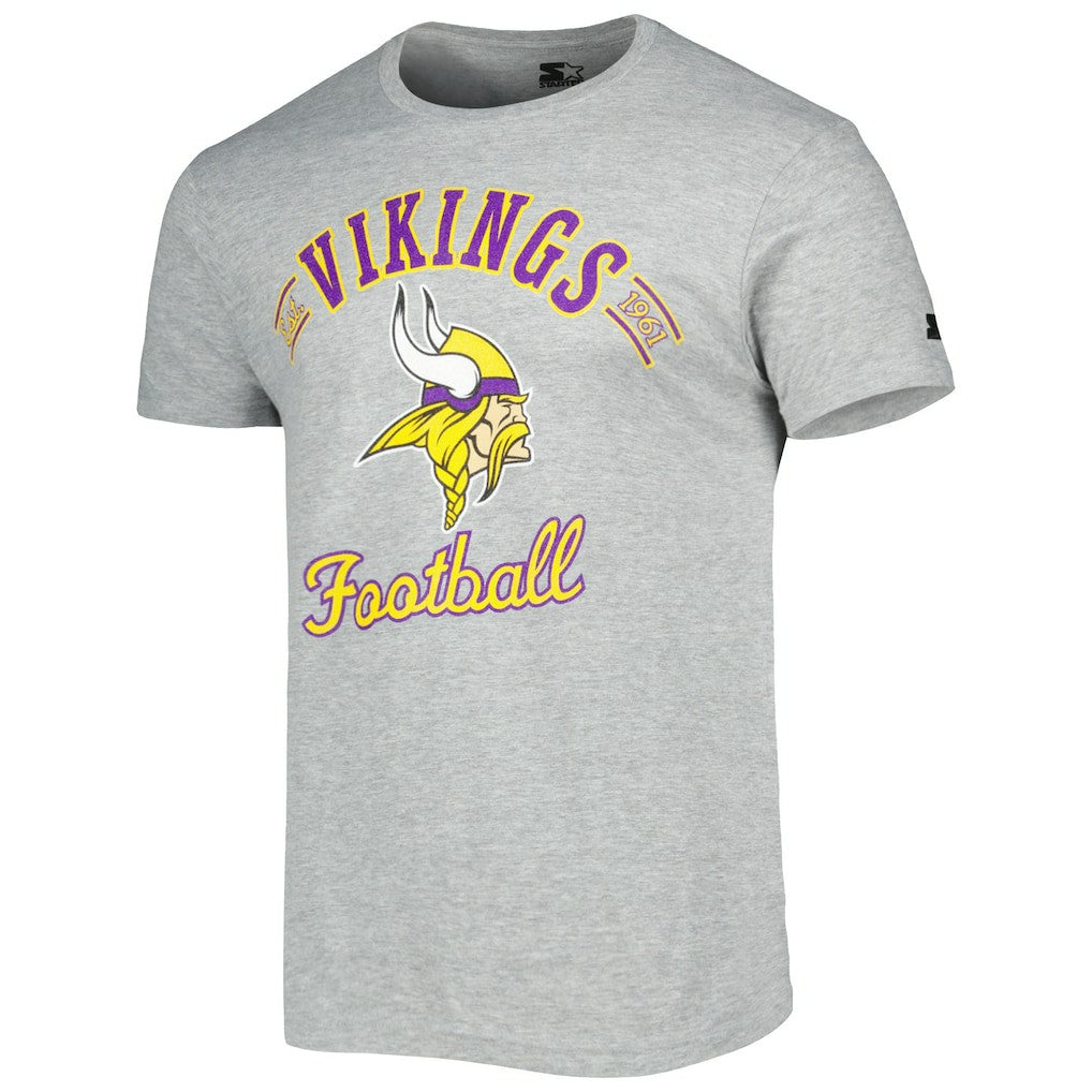 Minnesota Vikings Starter Prime Time T-Shirt Heathered Gray - NFL