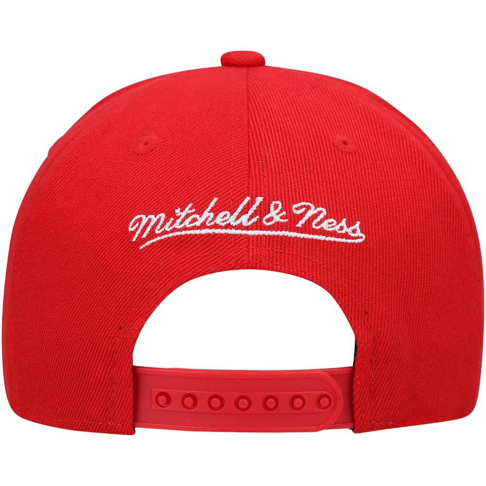 San Francisco 49ers Youth Gridiron Classics Ground Snapback Hat Scarlet - Mitchell & Ness