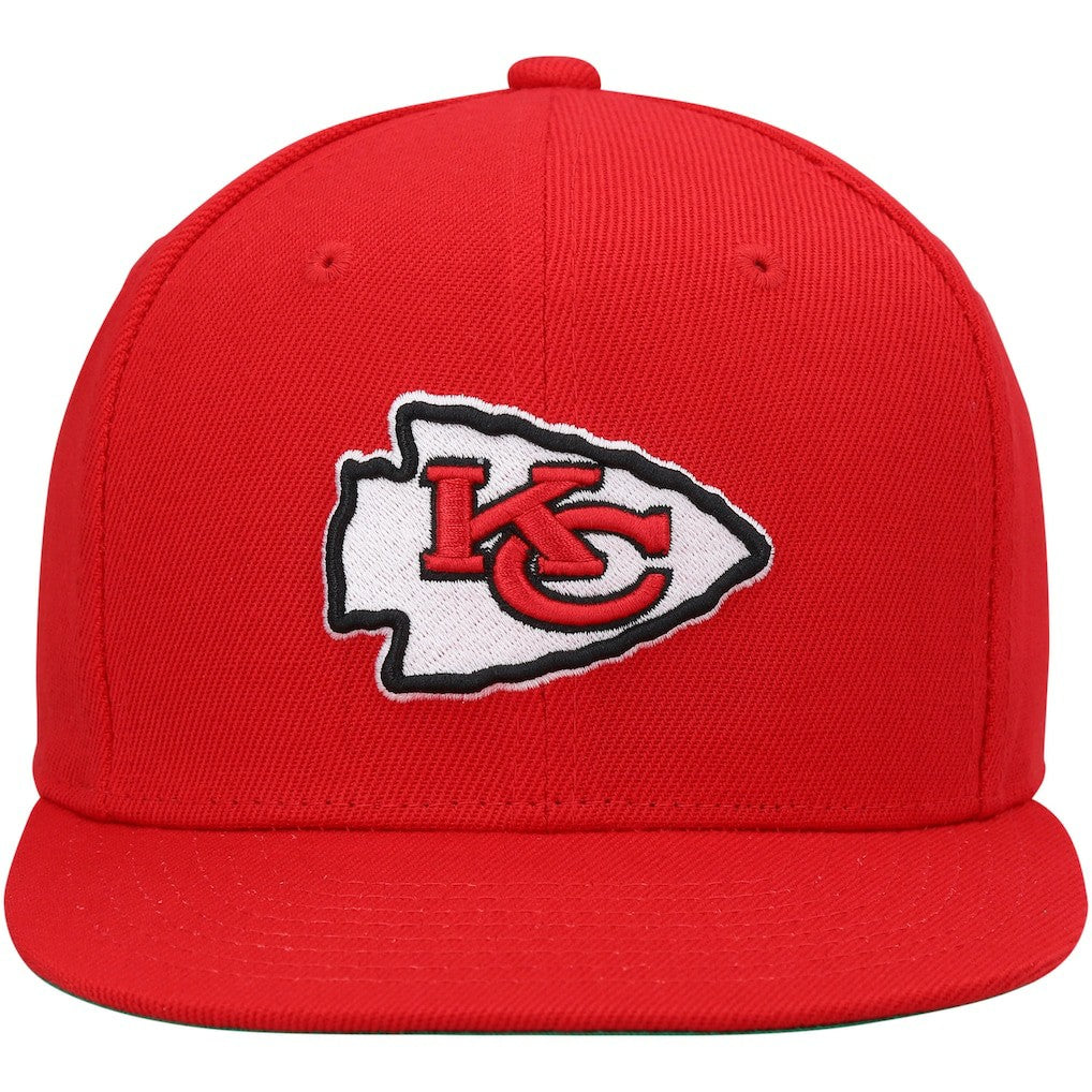 Kansas City Chiefs Youth Gridiron Classics Ground Snapback Hat Red - Mitchell & Ness