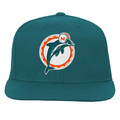 Miami Dolphins Youth Gridiron Classics Ground Snapback Hat Aqua - Mitchell & Ness