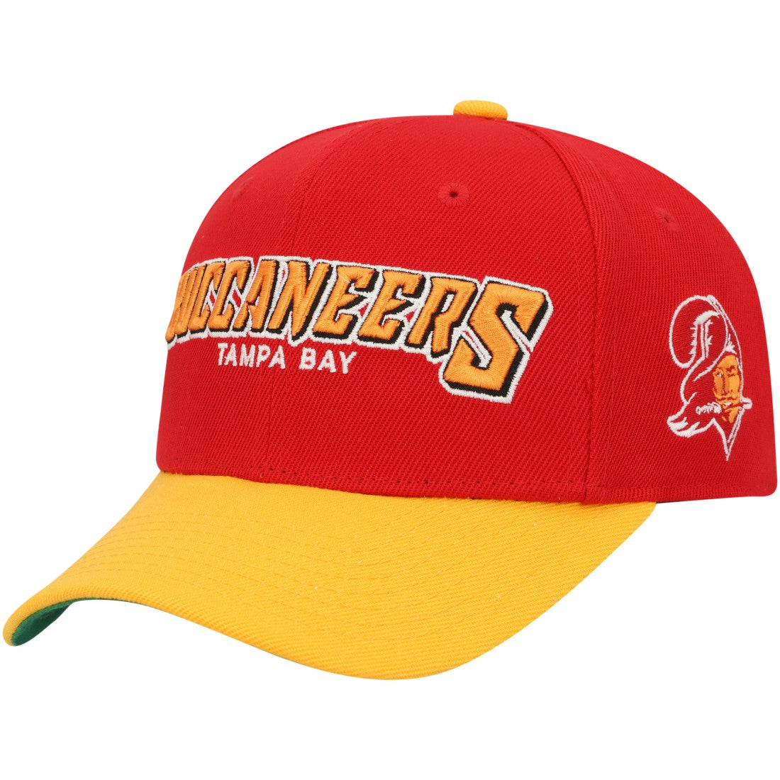 Tampa Bay Buccaneers Youth Shredder Adjustable Hat Red/Yellow - Mitchell & Ness