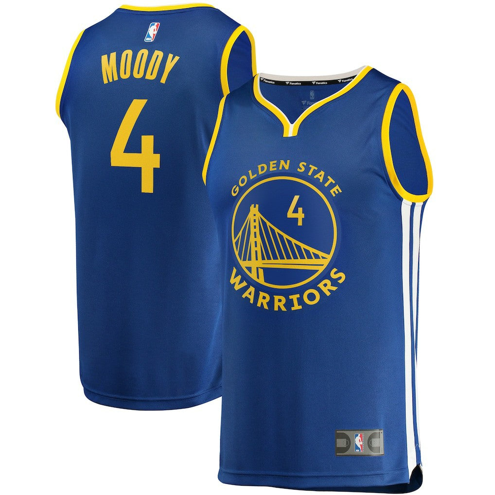 Fanatics - Moses Moody Golden State Warriors Fast Break Replica Jersey - Icon Editi- Royal