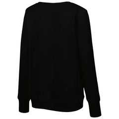 Tennessee Titans Cuce Women's Sequin Logo V-Neck Pullover Sweatshirt Black - NFL