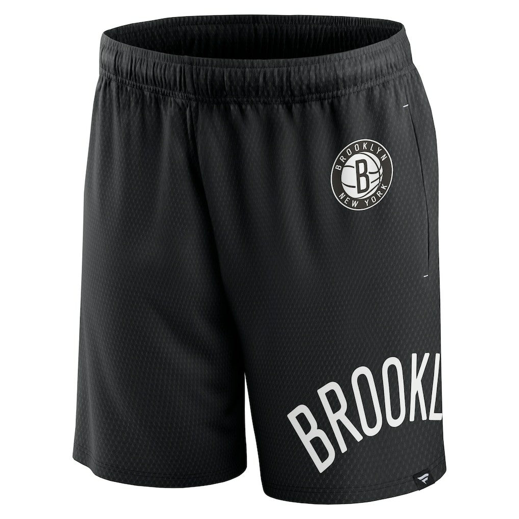 Fanatics - Brooklyn Nets Free Throw Mesh Shorts - Black