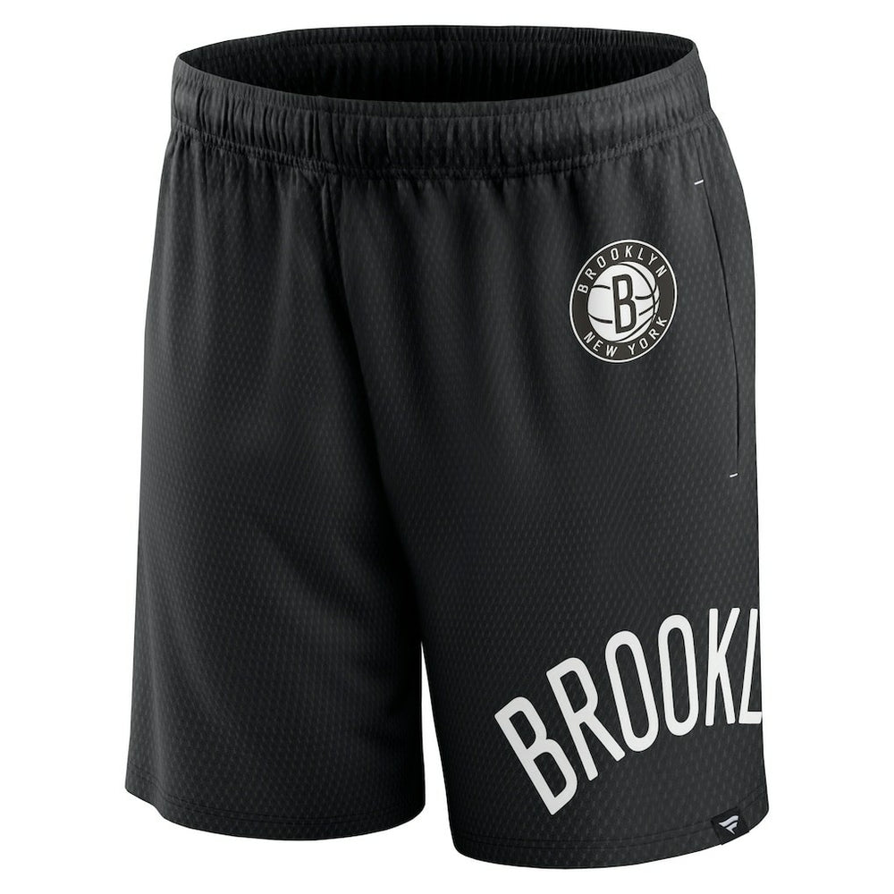Fanatics - Brooklyn Nets Free Throw Mesh Shorts - Black