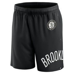 Fanatics - Brooklyn Nets Free Throw Mesh Shorts - Black