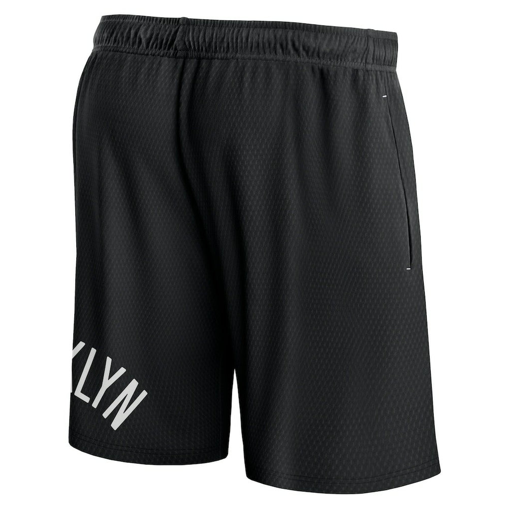 Fanatics - Brooklyn Nets Free Throw Mesh Shorts - Black
