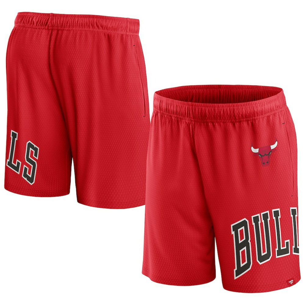 Fanatics - Chicago Bulls Free Throw Mesh Shorts - Red