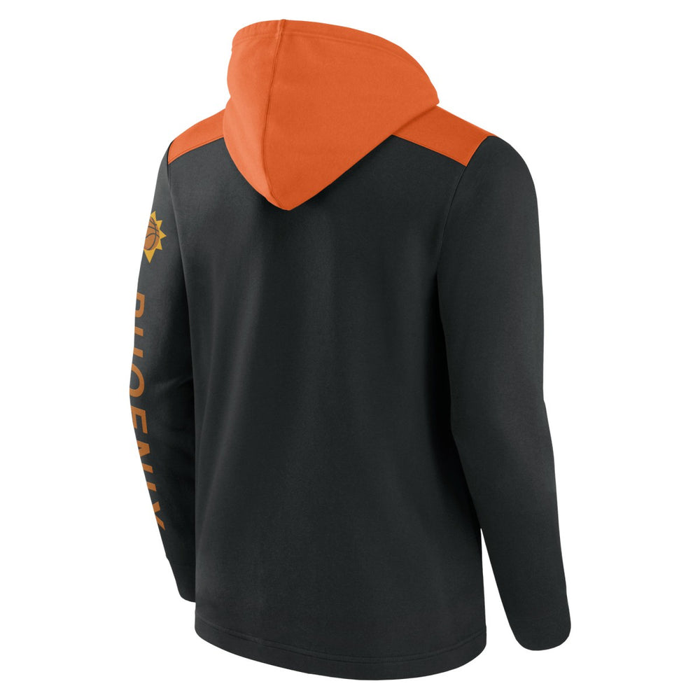 Fanatics - Phoenix Suns Skyhook Colorblock Full-Zip Hoodie - Black/Orange