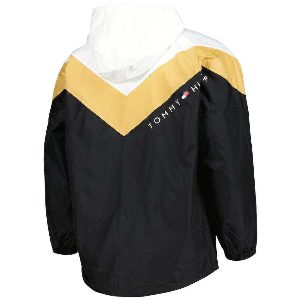Vegas Golden Knights Tommy Hilfiger Women's Staci Half-Zip Windbreaker Jacket Black/Gold