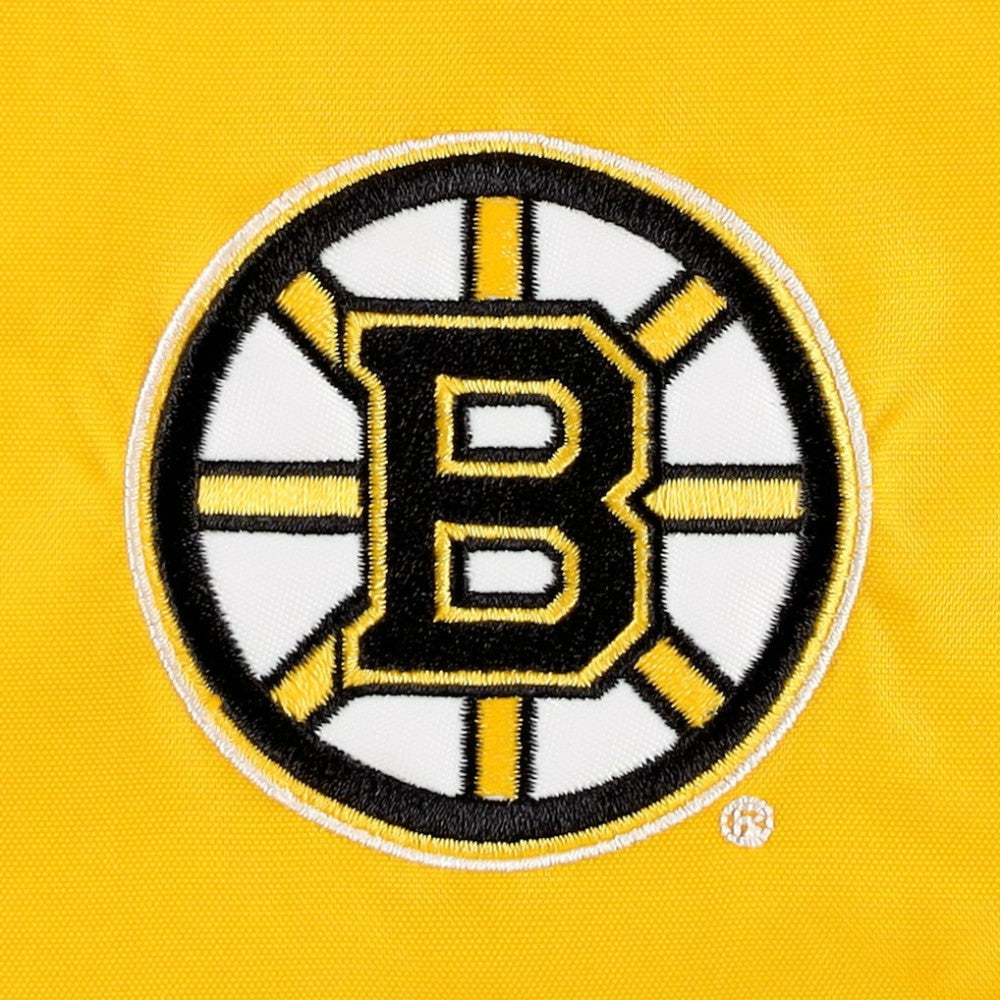 Boston Bruins Tommy Hilfiger Women's Staci Half-Zip Windbreaker Jacket Black/Gold