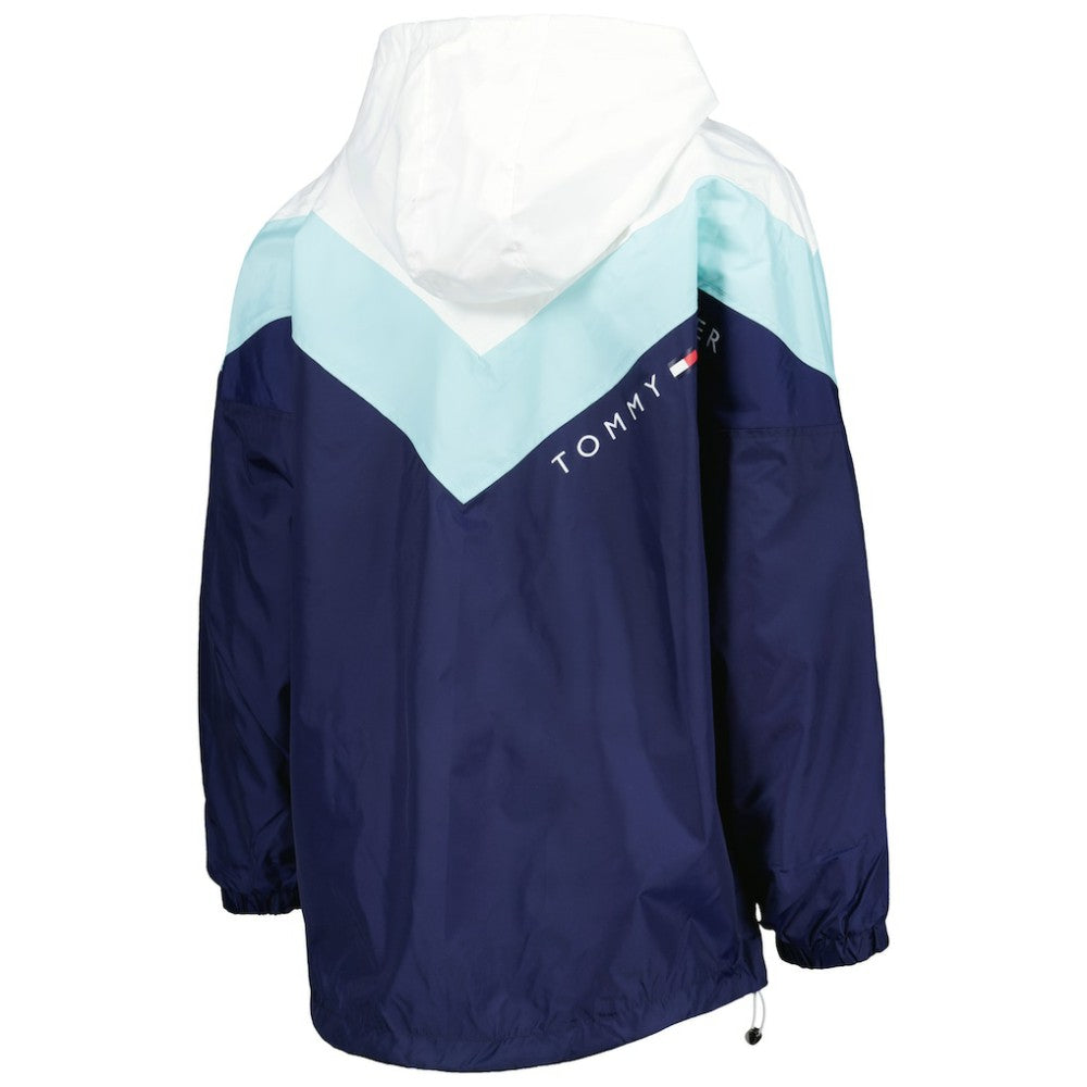 Seattle Kraken Tommy Hilfiger Women's Staci Half-Zip Windbreaker Jacket Blue/Deep Sea Blue
