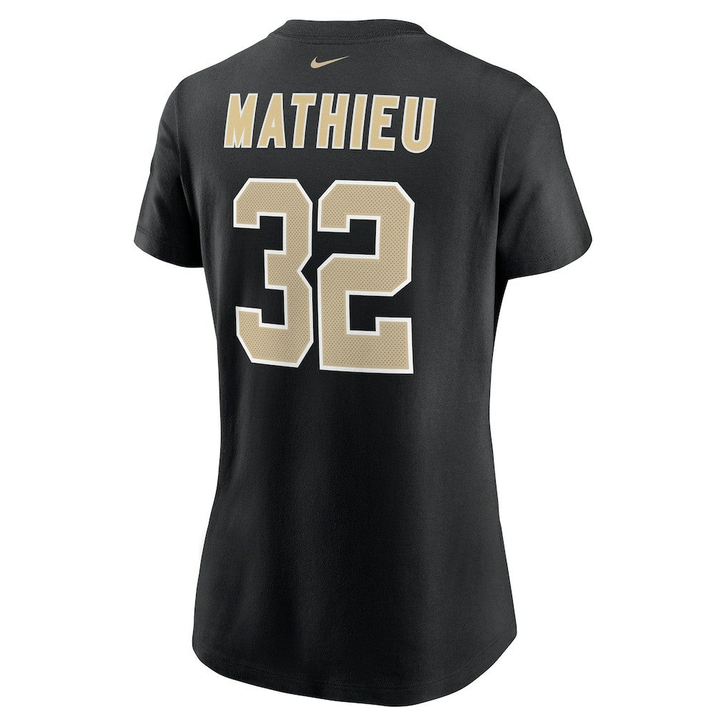 Tyrann Mathieu New Orleans Saints Women's Player Name & Number T-Shirt Black - Nike