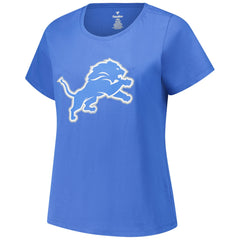 Aidan Hutchinson Detroit Lions Women's Plus Size Fair Catch Name & Number Scoop Neck T-Shirt Blue - NFL