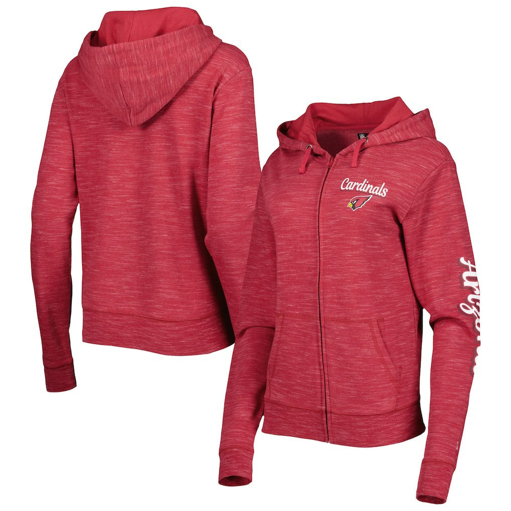 Arizona Cardinals New Era Women's Reverse Full-Zip Hoodie Cardinal - NFL