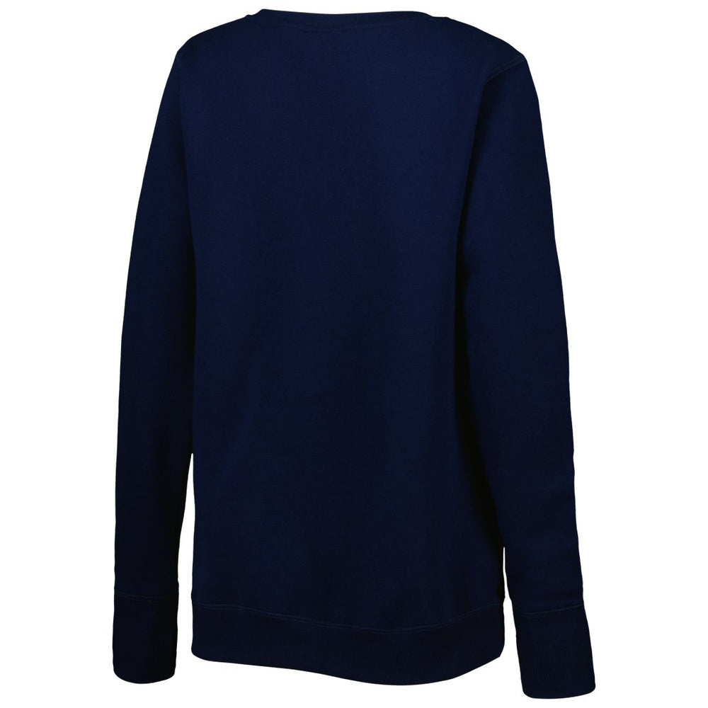 Tennessee Titans Cuce Women's Deep V-Neck Pullover Sweatshirt Navy - NFL