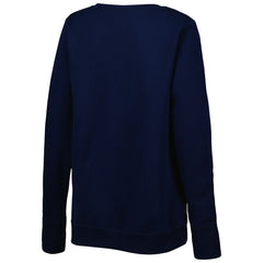 Tennessee Titans Cuce Women's Deep V-Neck Pullover Sweatshirt Navy - NFL
