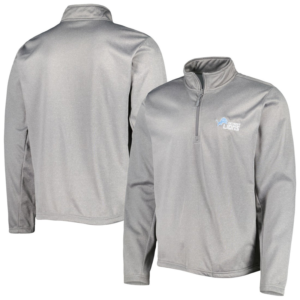 Detroit Lions Dunbrooke All-Star Tech Quarter-Zip Top Heather Gray - NFL