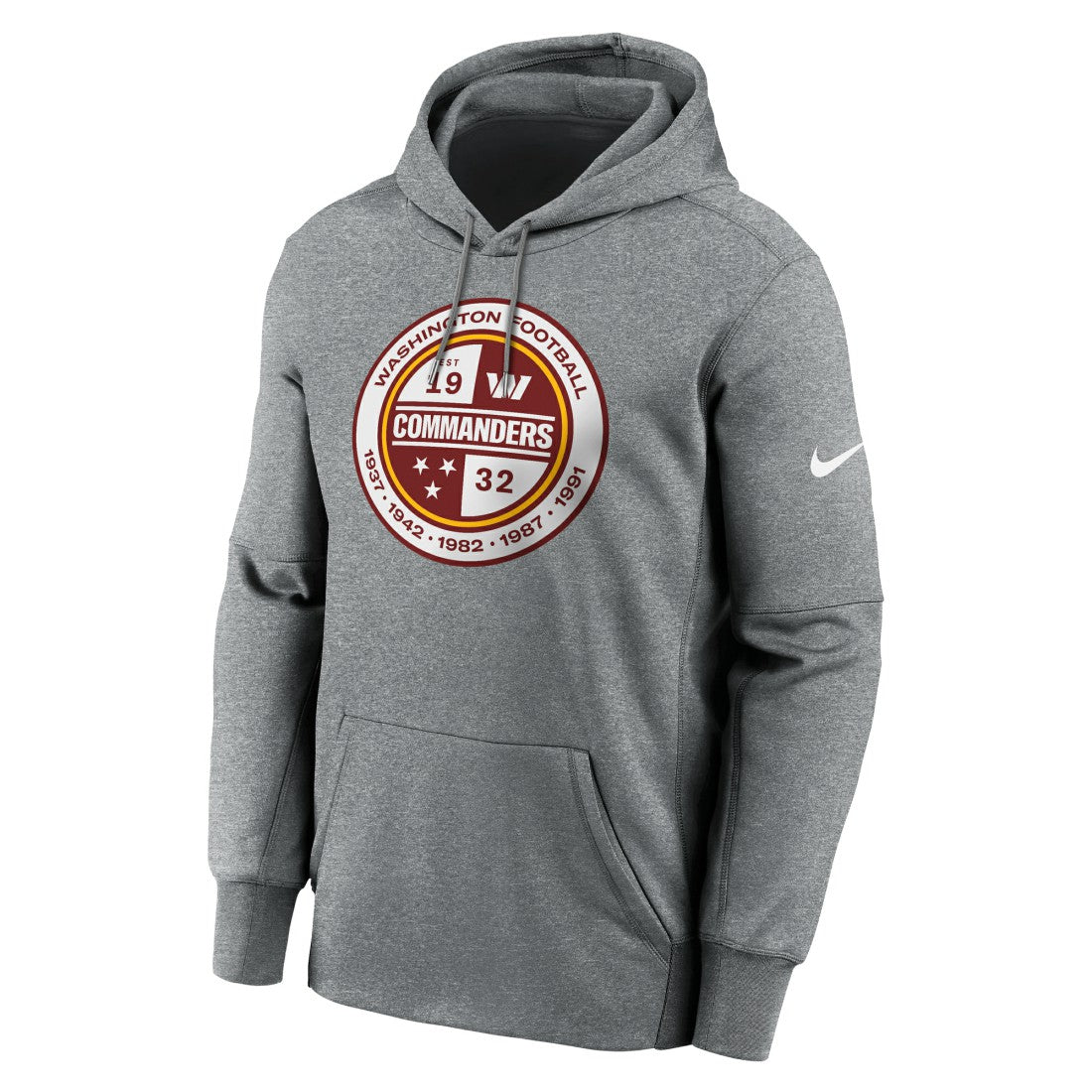 Washington Commanders Performance Pullover Hoodie Heathered Gray - Nike