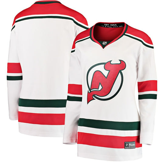 New Jersey Devils Fanatics Women's Alternate Breakaway Jersey - White | NHL Jerseys
