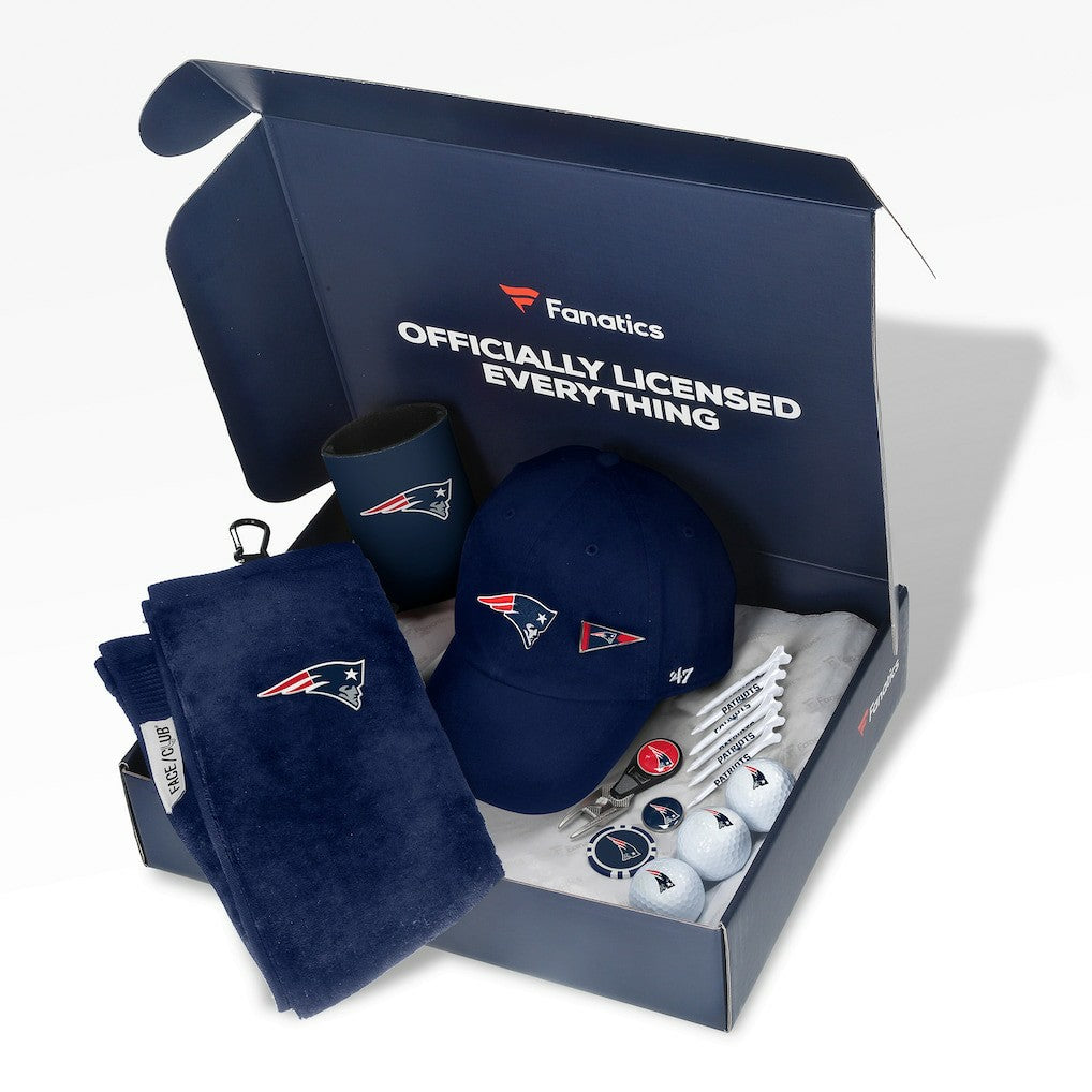 New England Patriots Pack Golf-Themed Gift Box $105+ Value - Fanatics