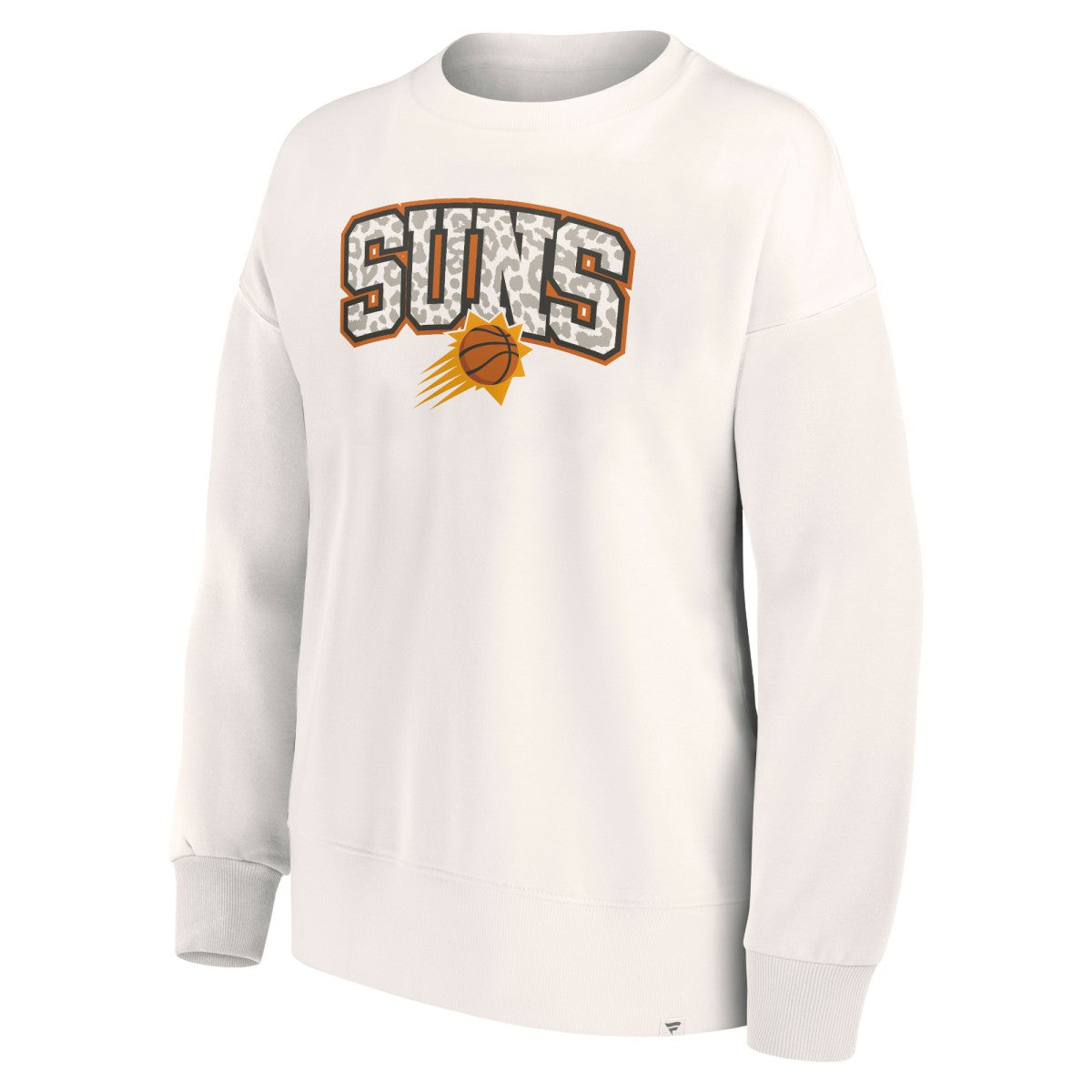Fanatics - Phoenix Suns Women's Tonal Leopard Pullover Sweatshirt - White