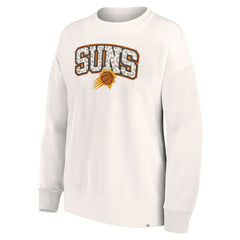 Fanatics - Phoenix Suns Women's Tonal Leopard Pullover Sweatshirt - White
