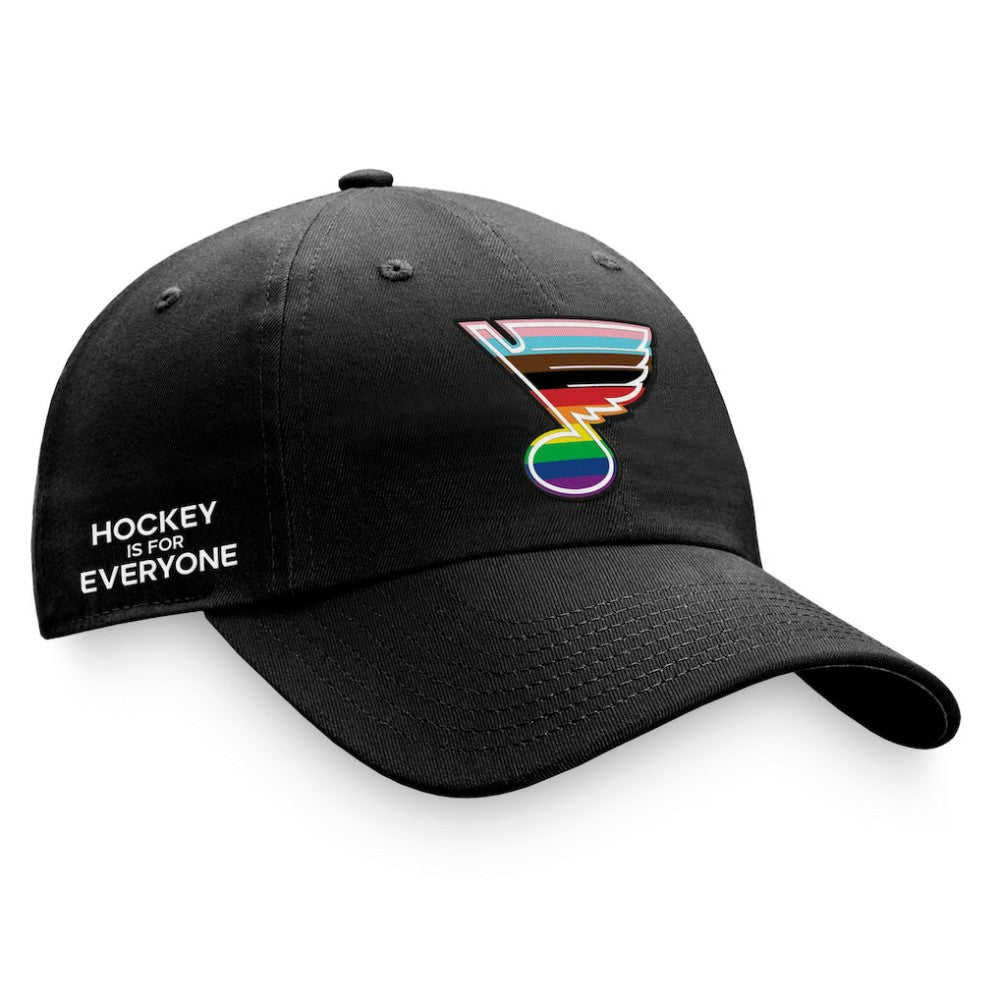 St. Louis Blues - Fanatics Team Logo Pride Adjustable Hat Black