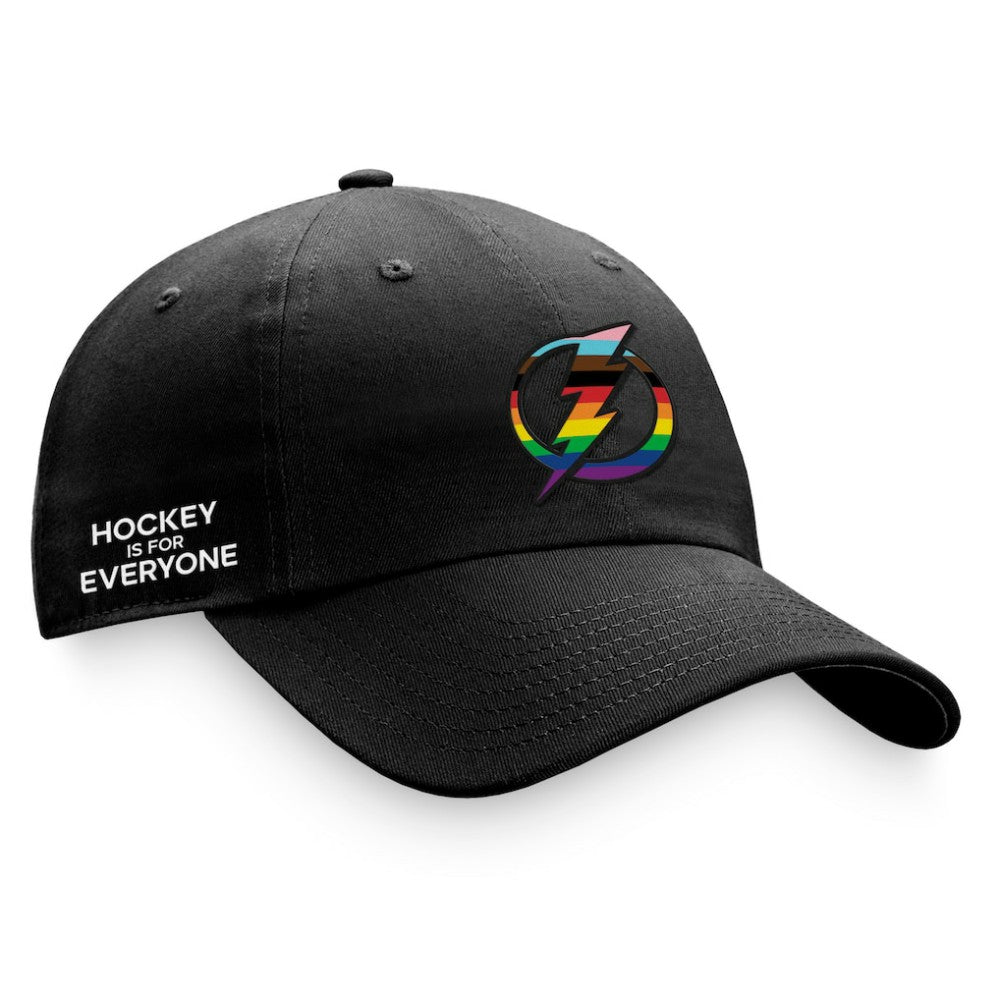 Tampa Bay Lightning - Fanatics Team Logo Pride Adjustable Hat Black