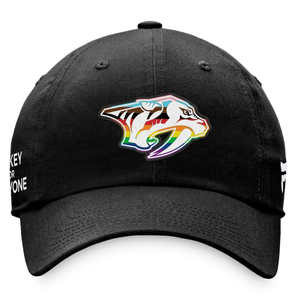Nashville Predators - Fanatics Team Logo Pride Adjustable Hat Black