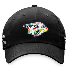 Nashville Predators - Fanatics Team Logo Pride Adjustable Hat Black