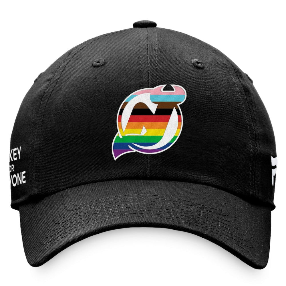 New Jersey Devils - Fanatics Team Logo Pride Adjustable Hat Black