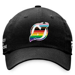 New Jersey Devils - Fanatics Team Logo Pride Adjustable Hat Black