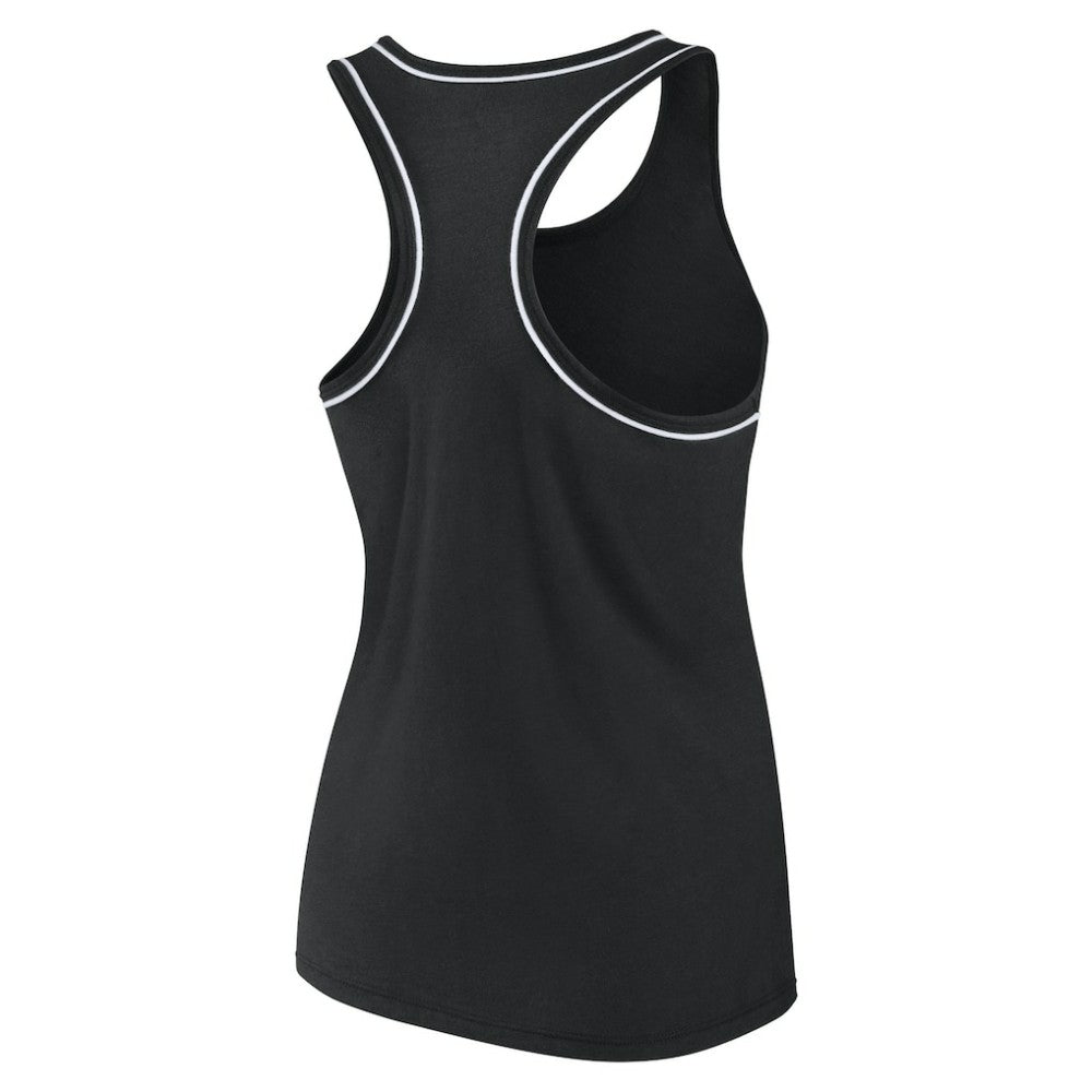 New Jersey Devils - Fanatics Women's Wordmark Logo Racerback Scoop Neck Tank Top Black