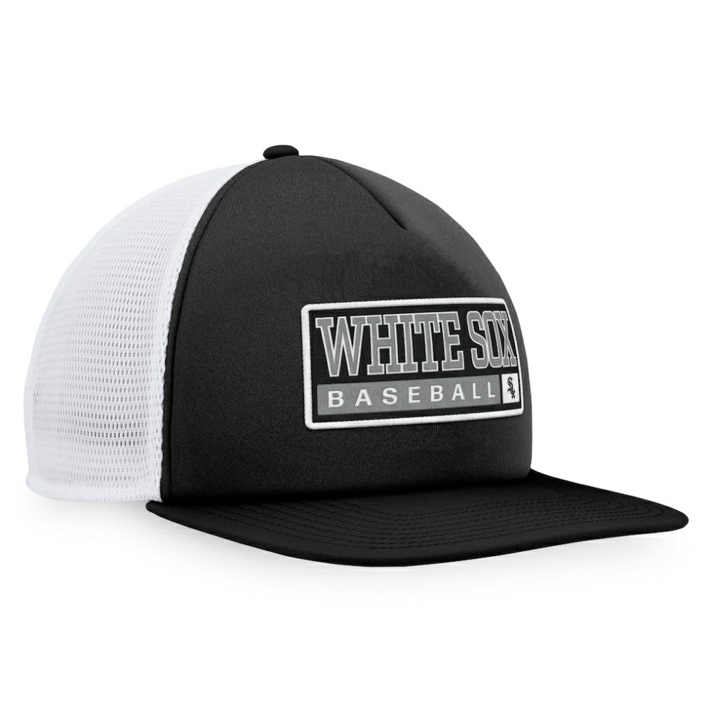Chicago White Sox Majestic Foam Trucker Snapback Hat Lifestyle