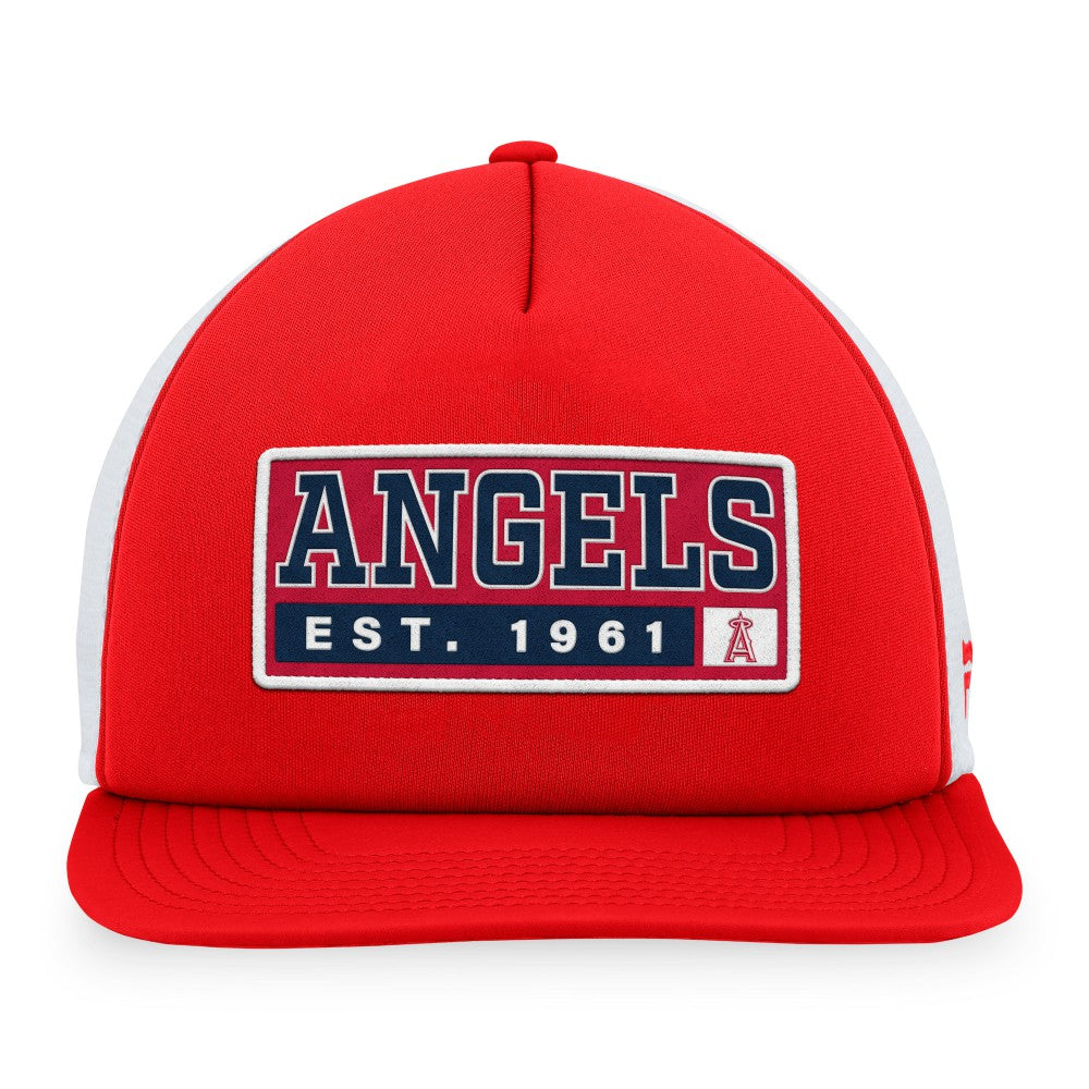 Los Angeles Angels Majestic Foam Trucker Snapback Hat for sale