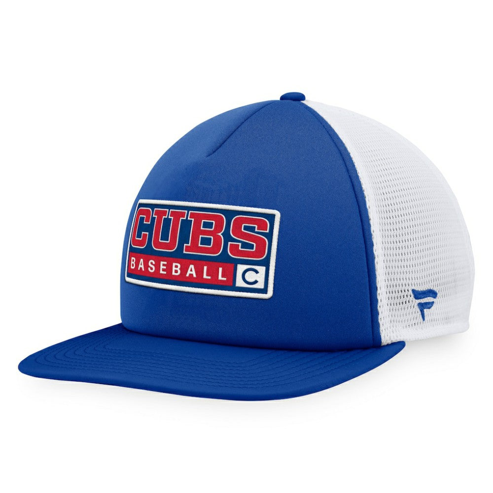 Chicago Cubs Majestic Foam Trucker Snapback Hat discount