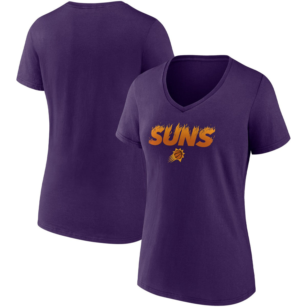 Fanatics - Phoenix Suns Women's Hometown Collection On Fire V-Neck T-Shirt - Purple