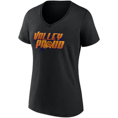 Fanatics - Phoenix Suns Women's Hometown Collection Valley Proud V-Neck T-Shirt - Black