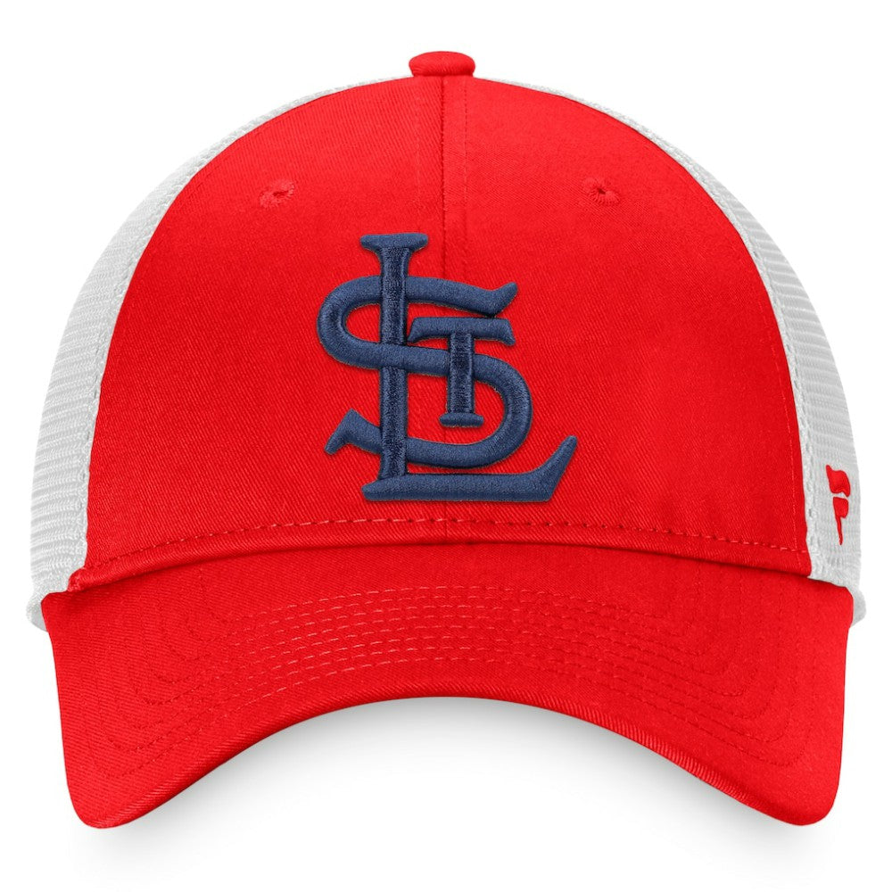 St. Louis Cardinals Fanatics Cooperstown Collection Core Trucker Snapback Hat discount