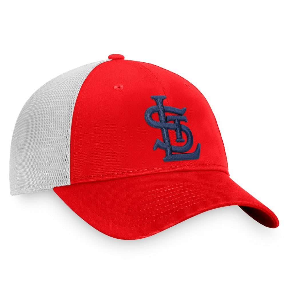 St. Louis Cardinals Fanatics Cooperstown Collection Core Trucker Snapback Hat discount